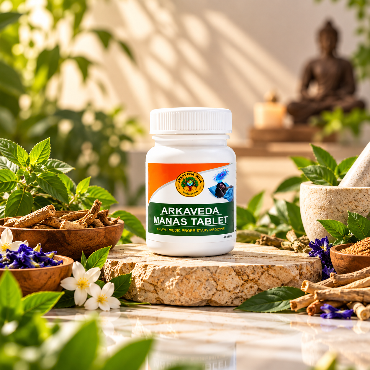 Arkaveda Manas Tablet | Ayurvedic Mental Wellness Support