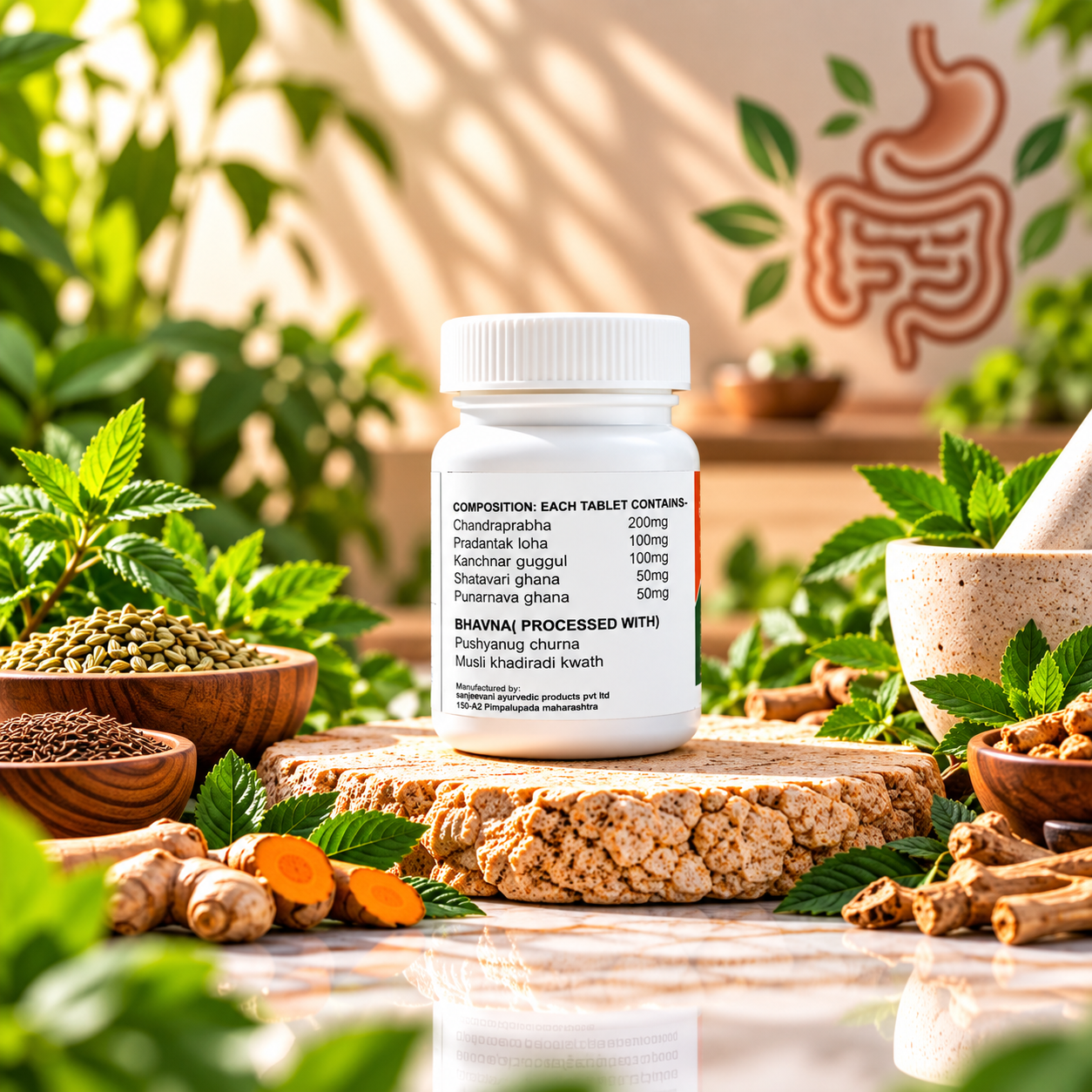 Arkaveda Pelvo-ID Tablet | Ayurvedic Digestive Health Support