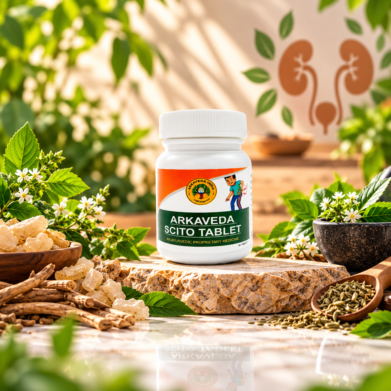 Arkaveda Scito Tablet | Ayurvedic Joint & Muscle Support