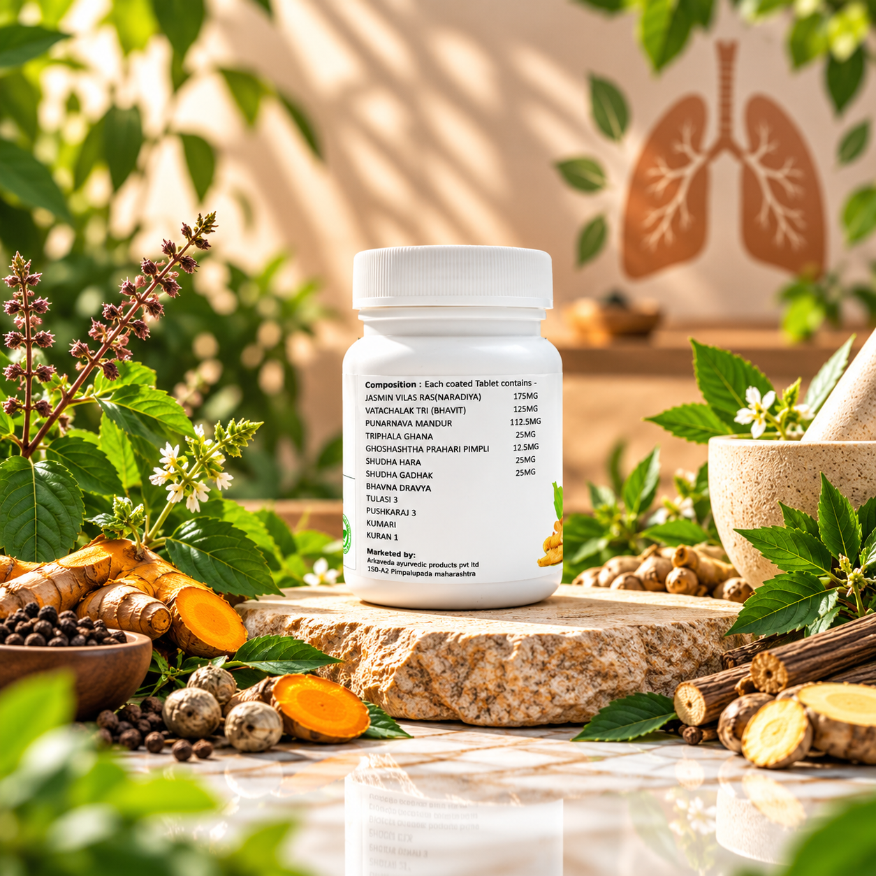 Arkaveda PLR Tablet | Ayurvedic Respiratory Health Support