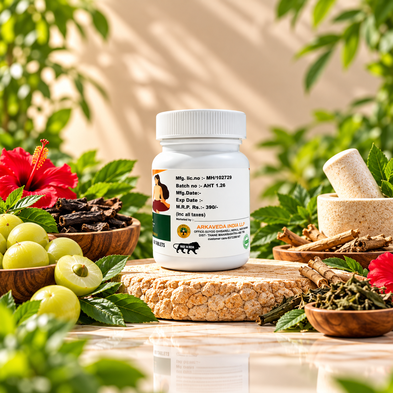 Arkaveda Hair Tablet | Ayurvedic Proprietary Medicine