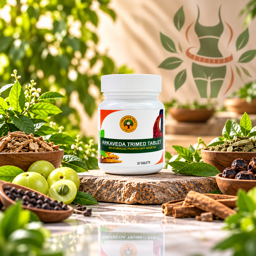 Arkaveda Trimed Tablet | Ayurvedic Weight Management Tablets