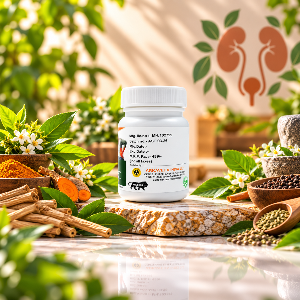 Arkaveda Stoneva Tablet | Ayurvedic Urinary Health Support