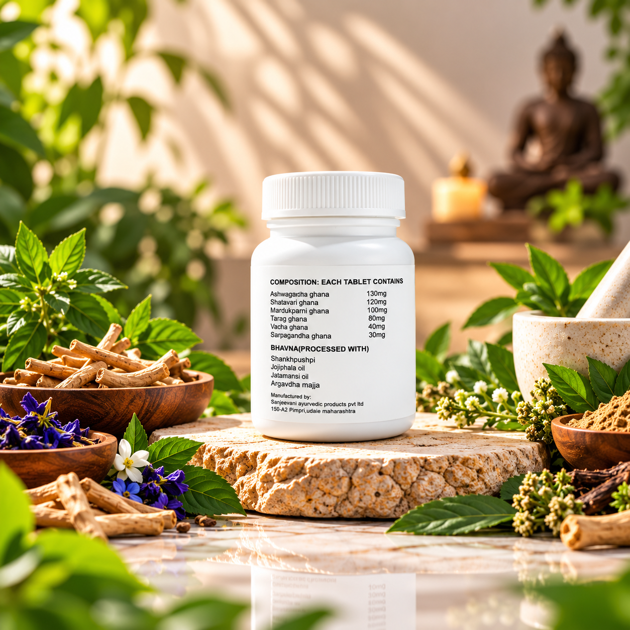 Arkaveda Manas Tablet | Ayurvedic Mental Wellness Support