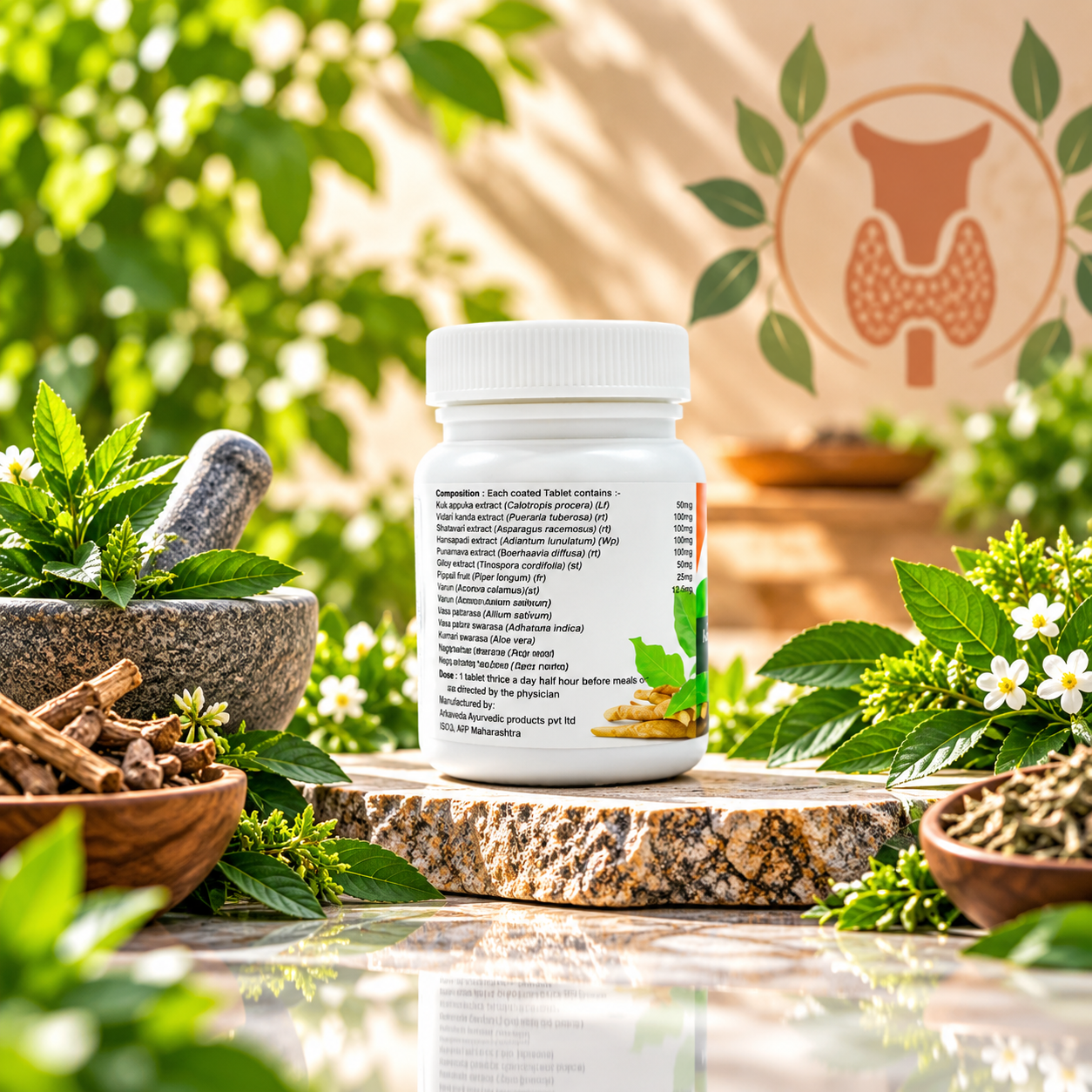 Arkaveda Thyone Tablet | Ayurvedic Joint & Bone Wellness Tablets