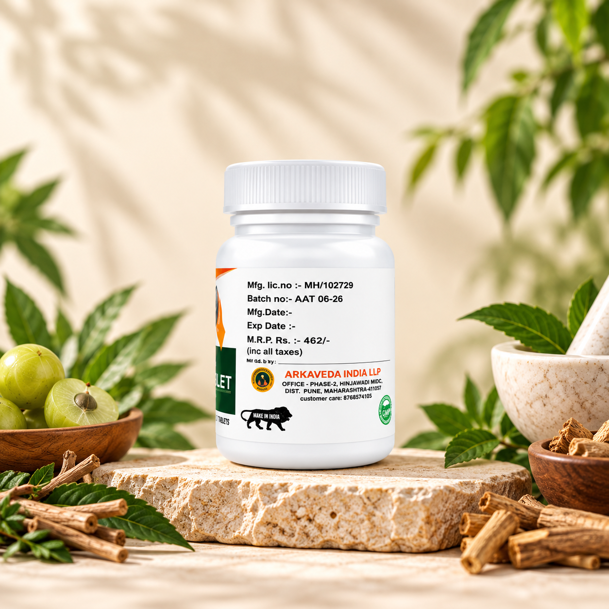 Arkaveda Ayuglucin Tablet | Ayurvedic Metabolic Wellness
