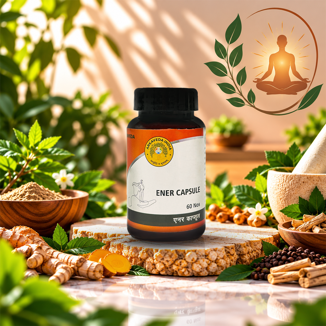 Ener Capsule 60 N | Ayurvedic Energy Supplement | Arkaveda