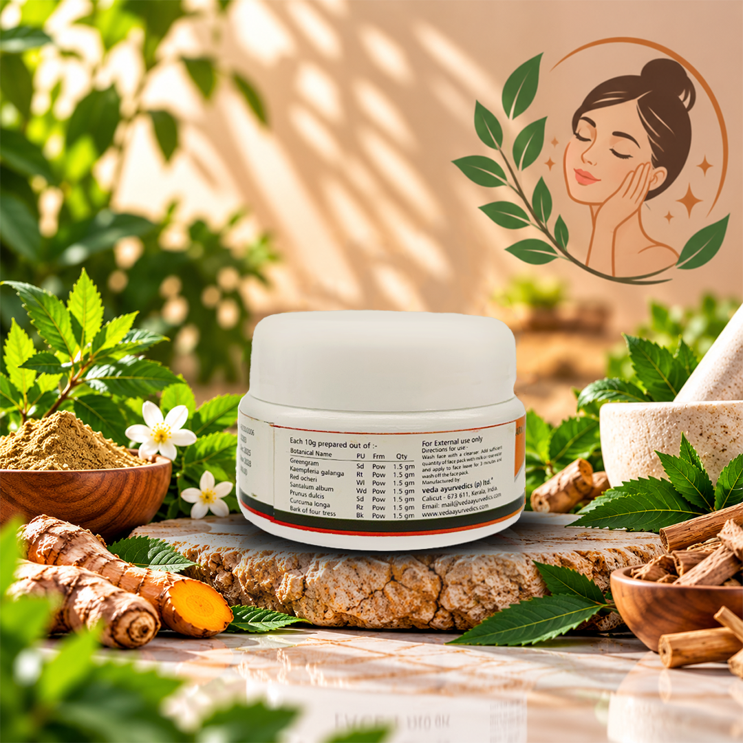 Ayurvedic Face Pack 100gm | Herbal Skin Care | Arkaveda