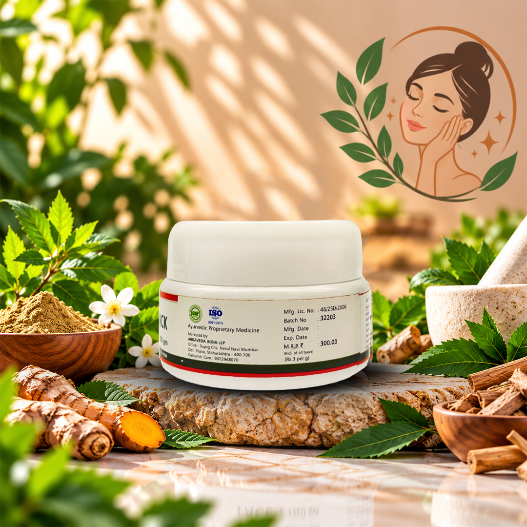 Ayurvedic Face Pack 100gm | Herbal Skin Care | Arkaveda