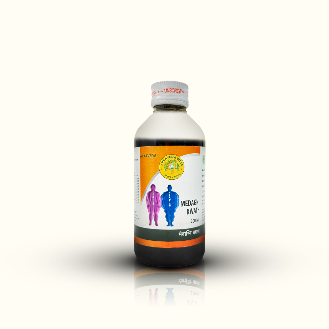 Medagni Kwath 200ml | Ayurvedic Digestive Medicine | Arkaveda