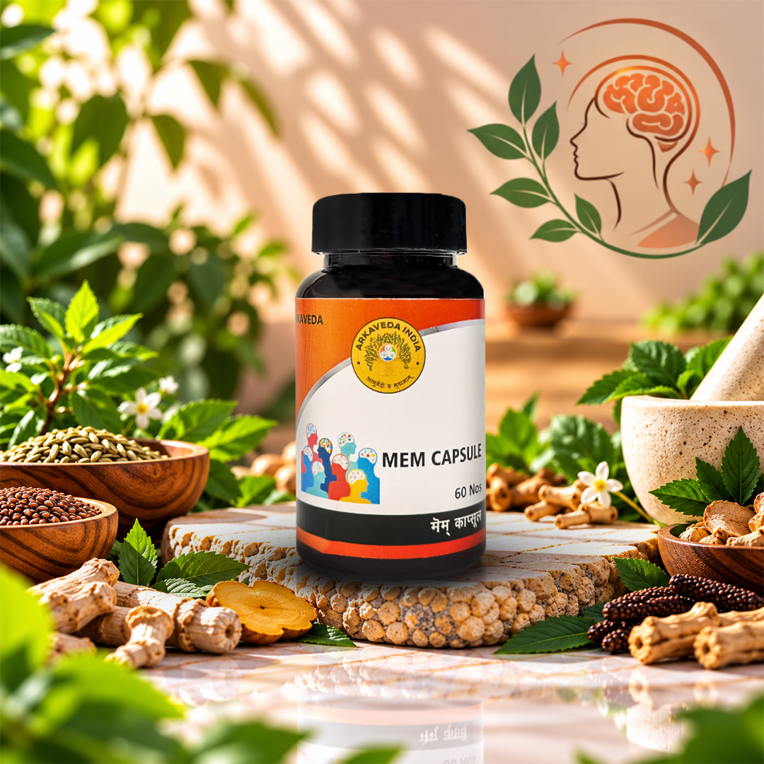 MEM Capsule 60 N | Ayurvedic Memory Support | Arkaveda